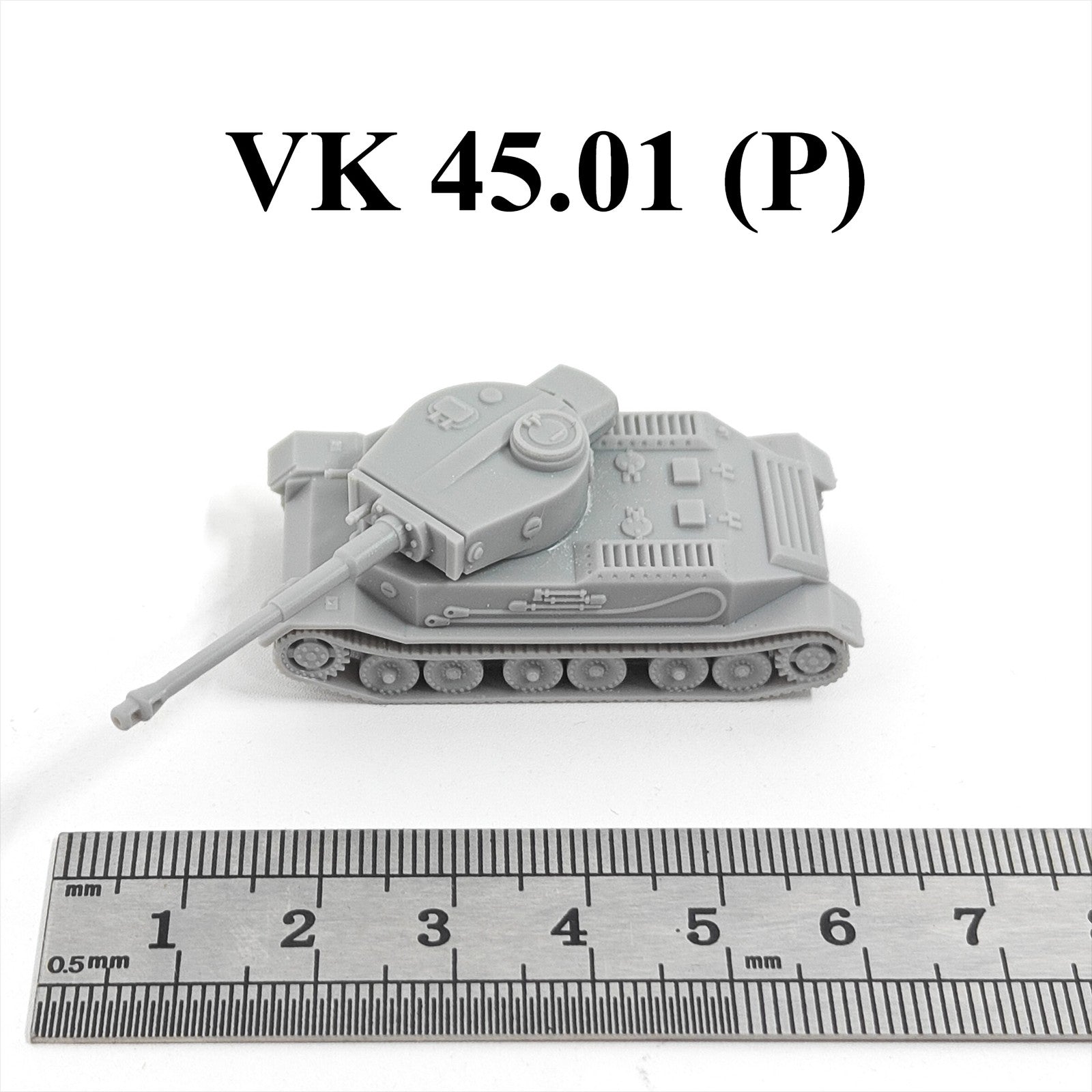 WWII German VK 45.01 (P) Heavy Tank,3D Printed,1/144 Scale Mini Tank Model,Resin