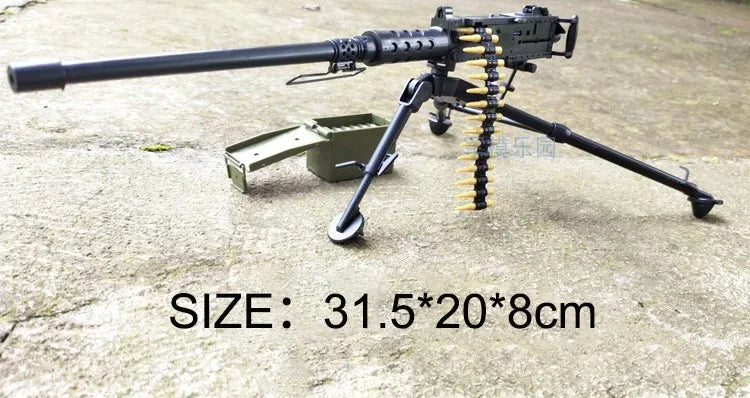 1/6 4D M2 Browning Machine Gun Model Simulation Military Weapon US Army Assembly Toy for Action Figure